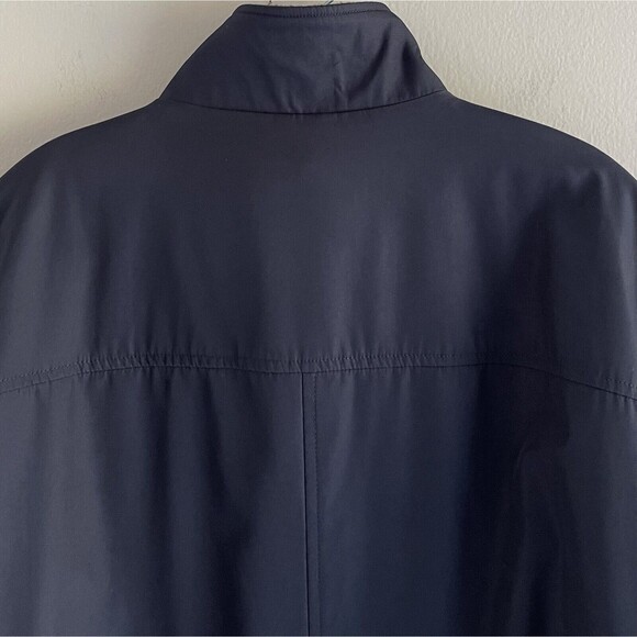 Calvin Klein Navy Blue Zip Up Jacket Men XL Classic Long Sleeve High Mock Neck - Picture 6 of 14